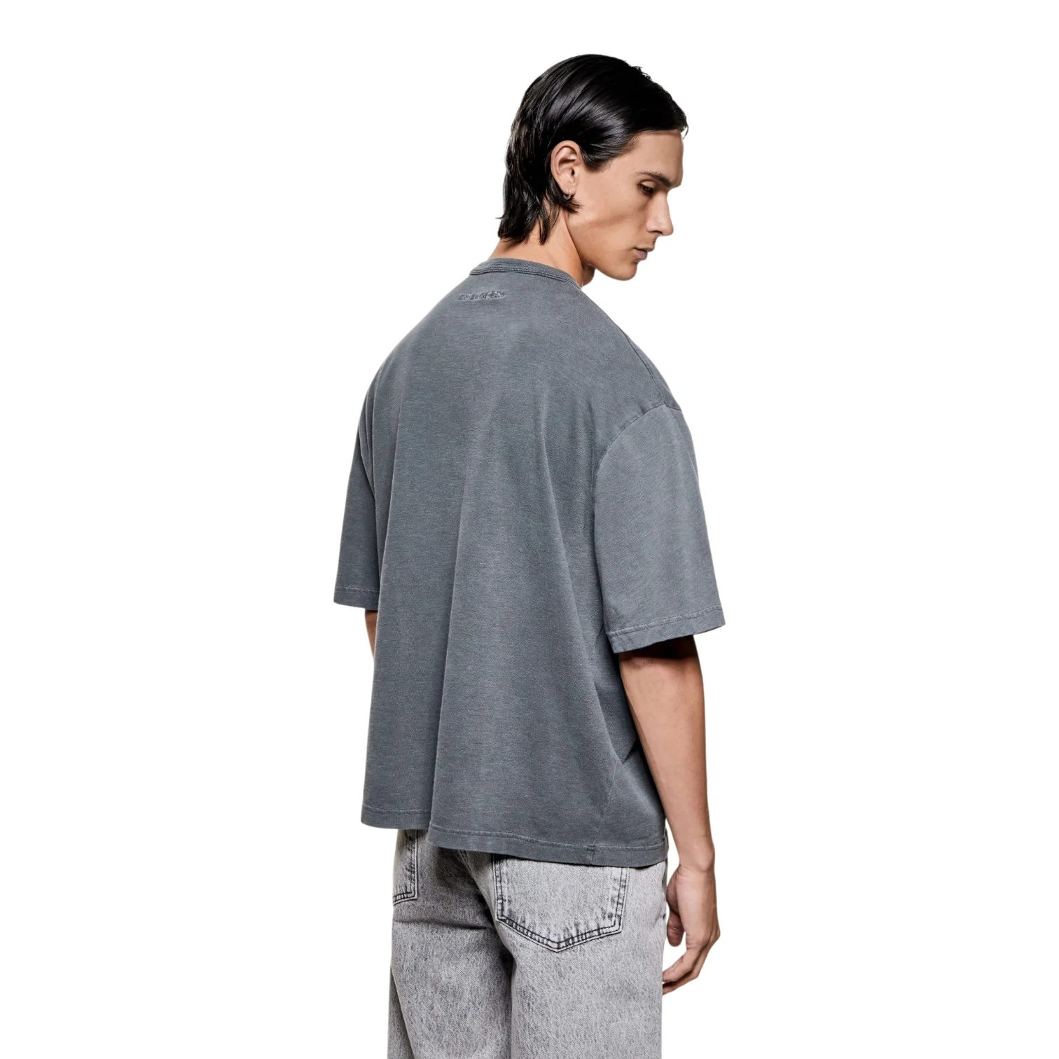 220 Gsm Slub T-Shirt Pigment Black - Image 2