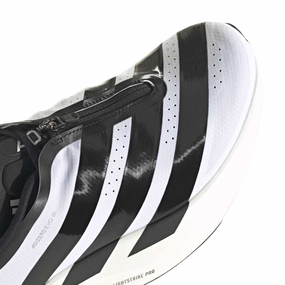 Adizero Evo SL Zip White Black Sneakers - Image 6
