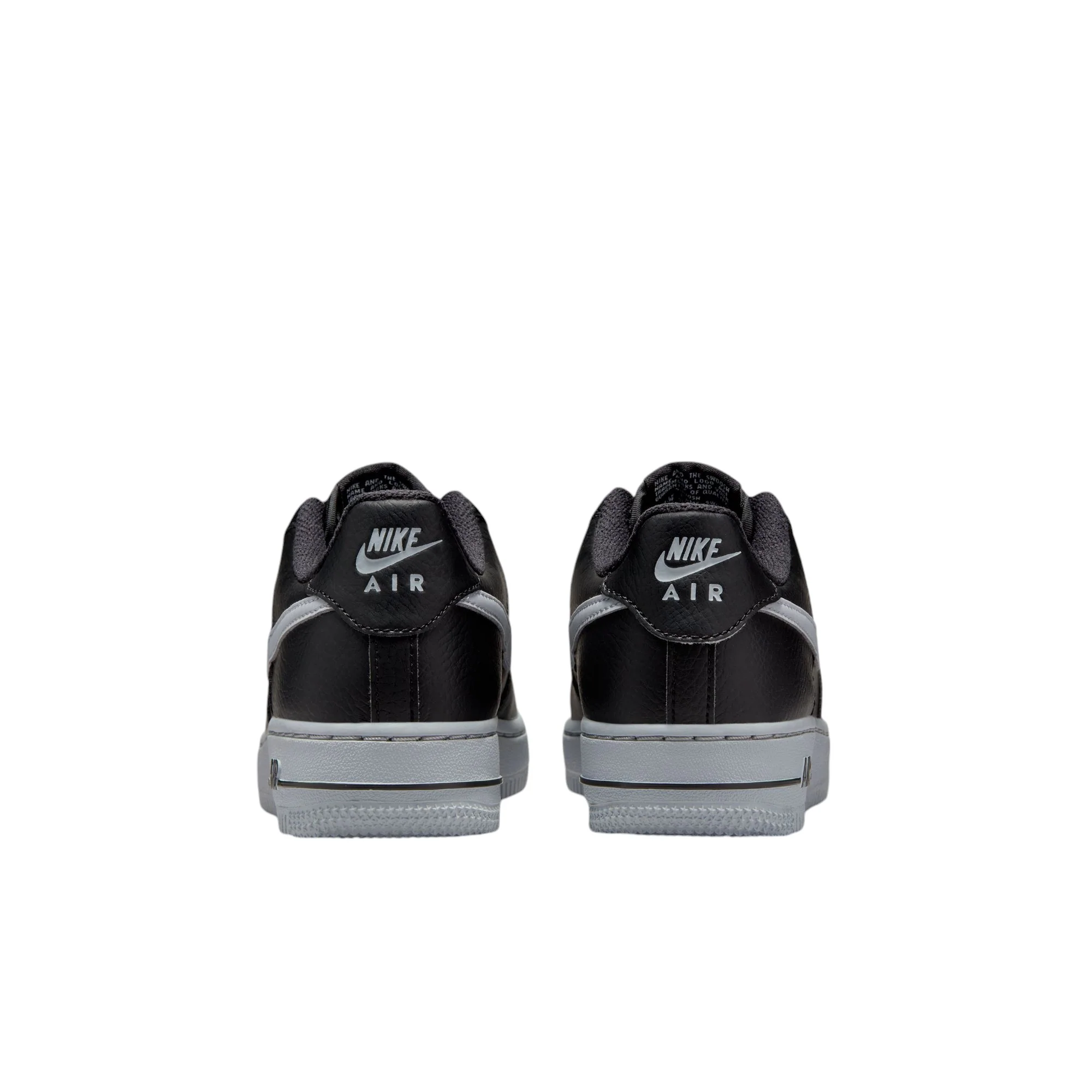 Air Force 1 Black & Wolf Grey Gs - Image 5