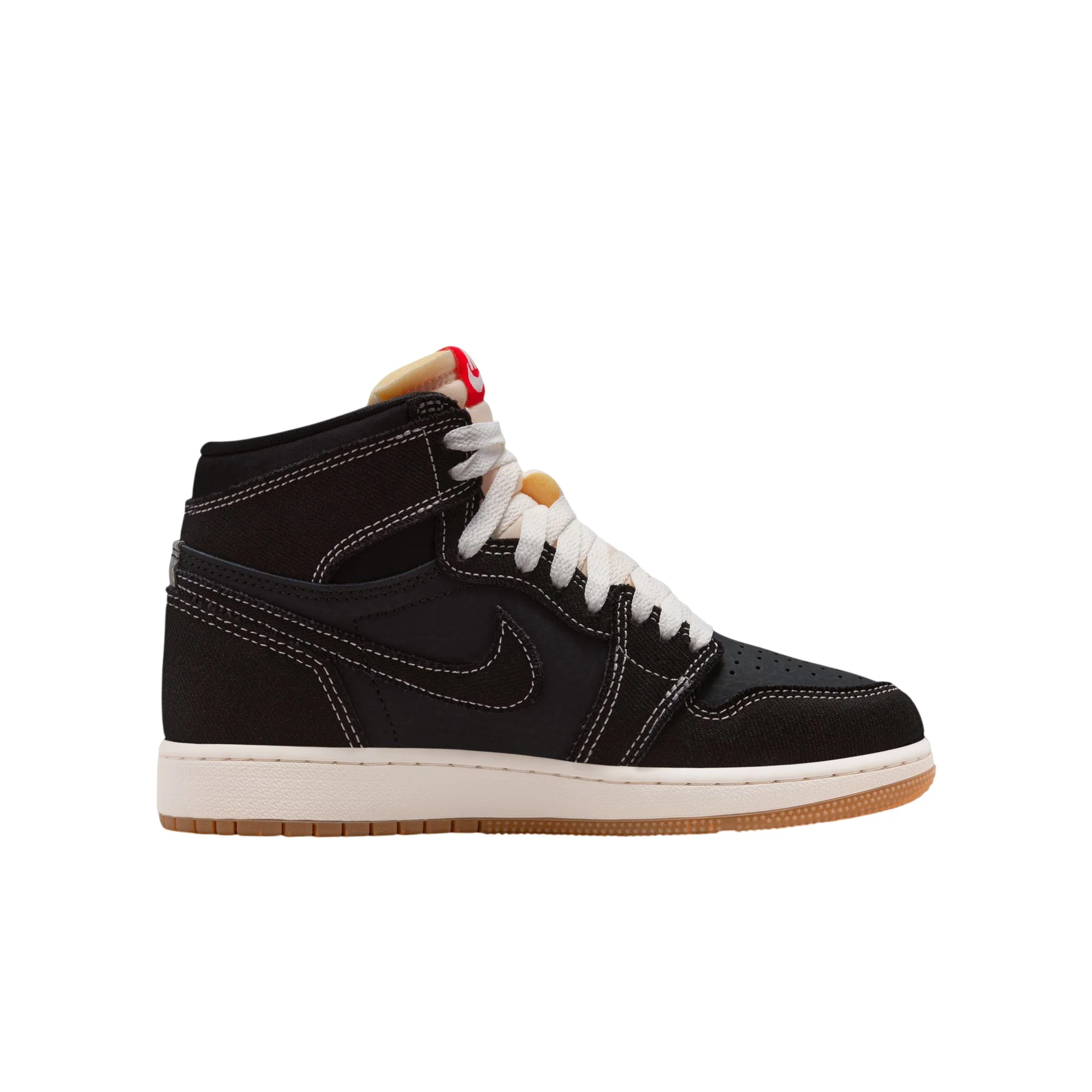 Air Jordan 1 Retro High OG Big Kids' Sneakers Black - Image 3
