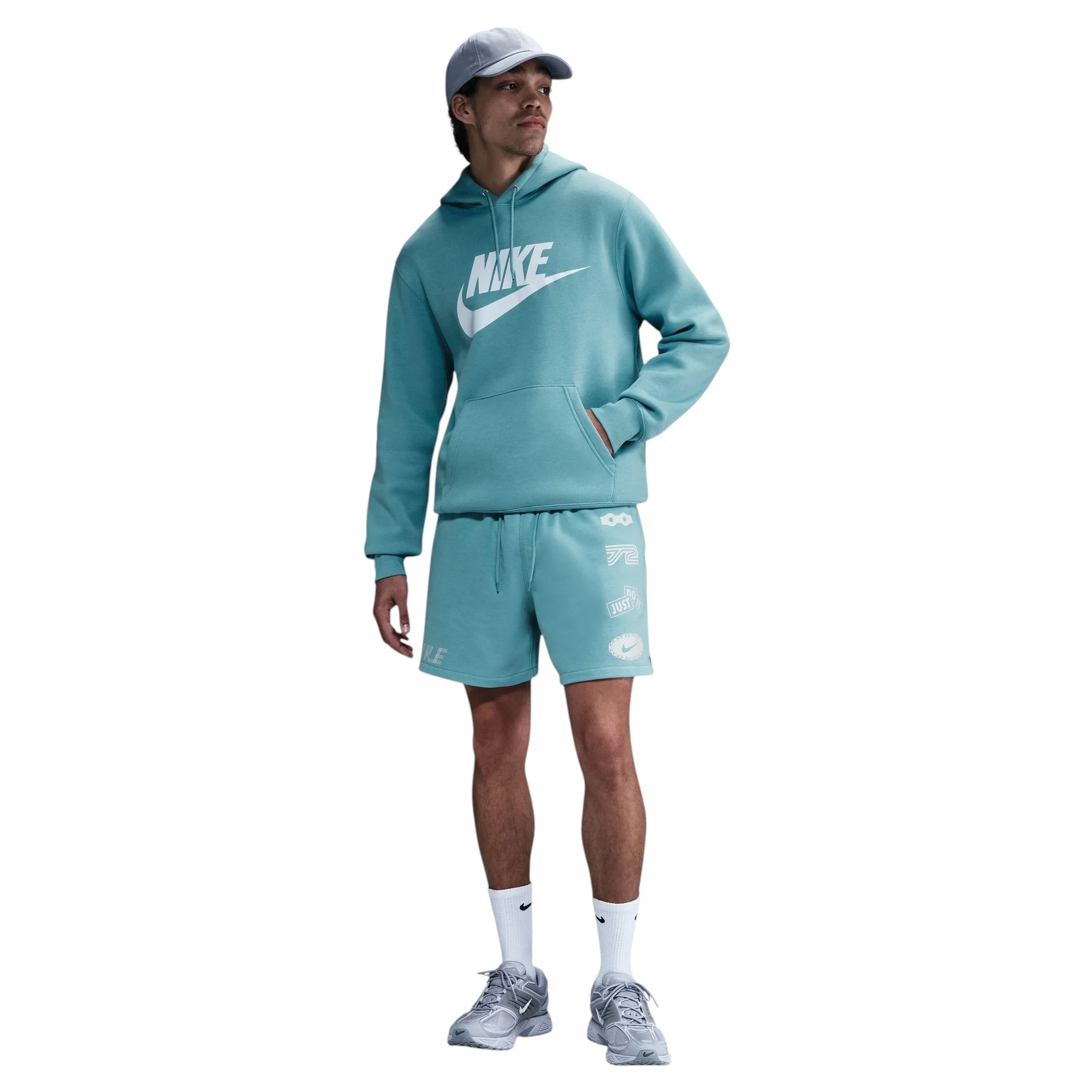 Club French Terry Flow Cycle Short Light Blue