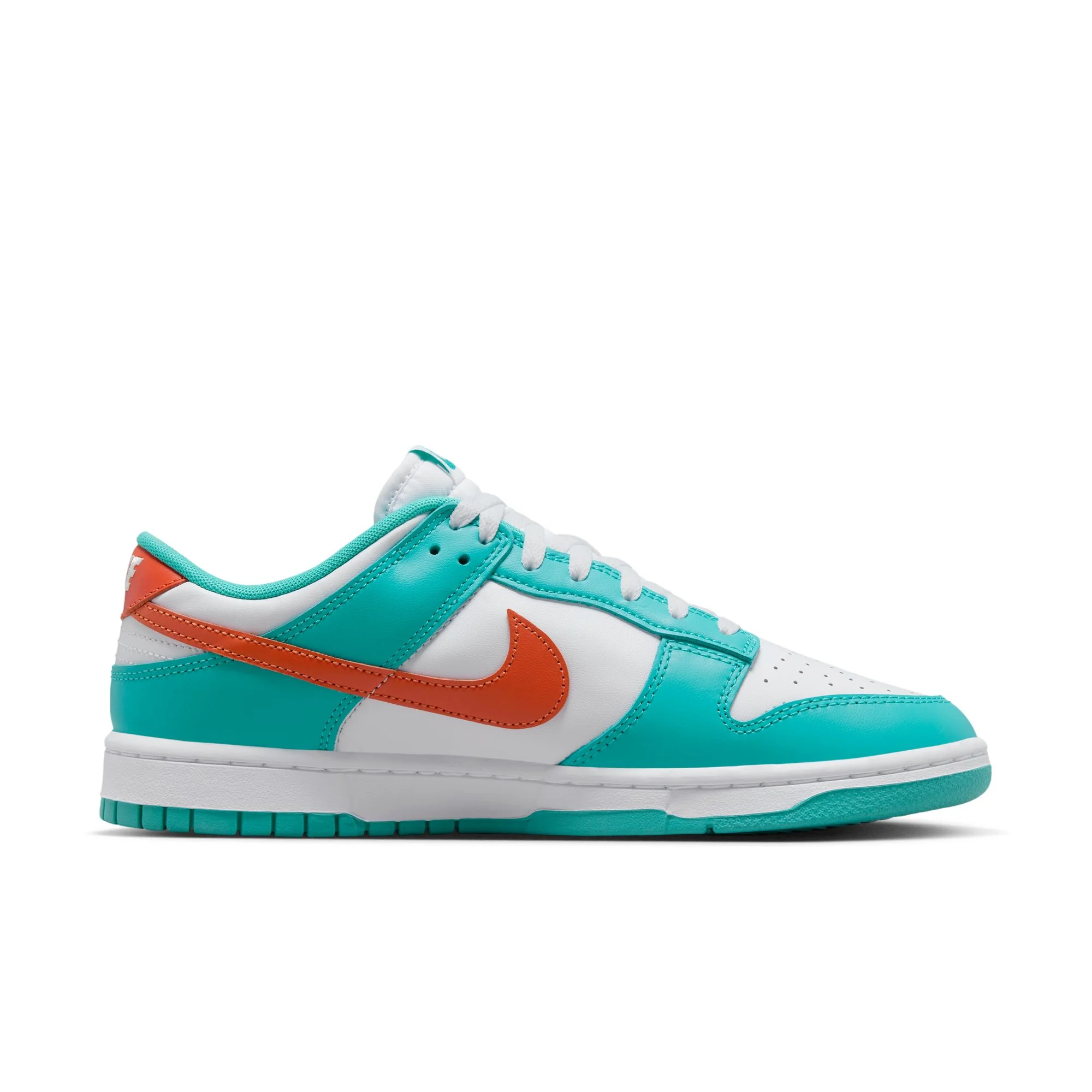 Nike Dunk Low Miami Dolphins White Cosmic Clay Dusty Cactus - Image 3