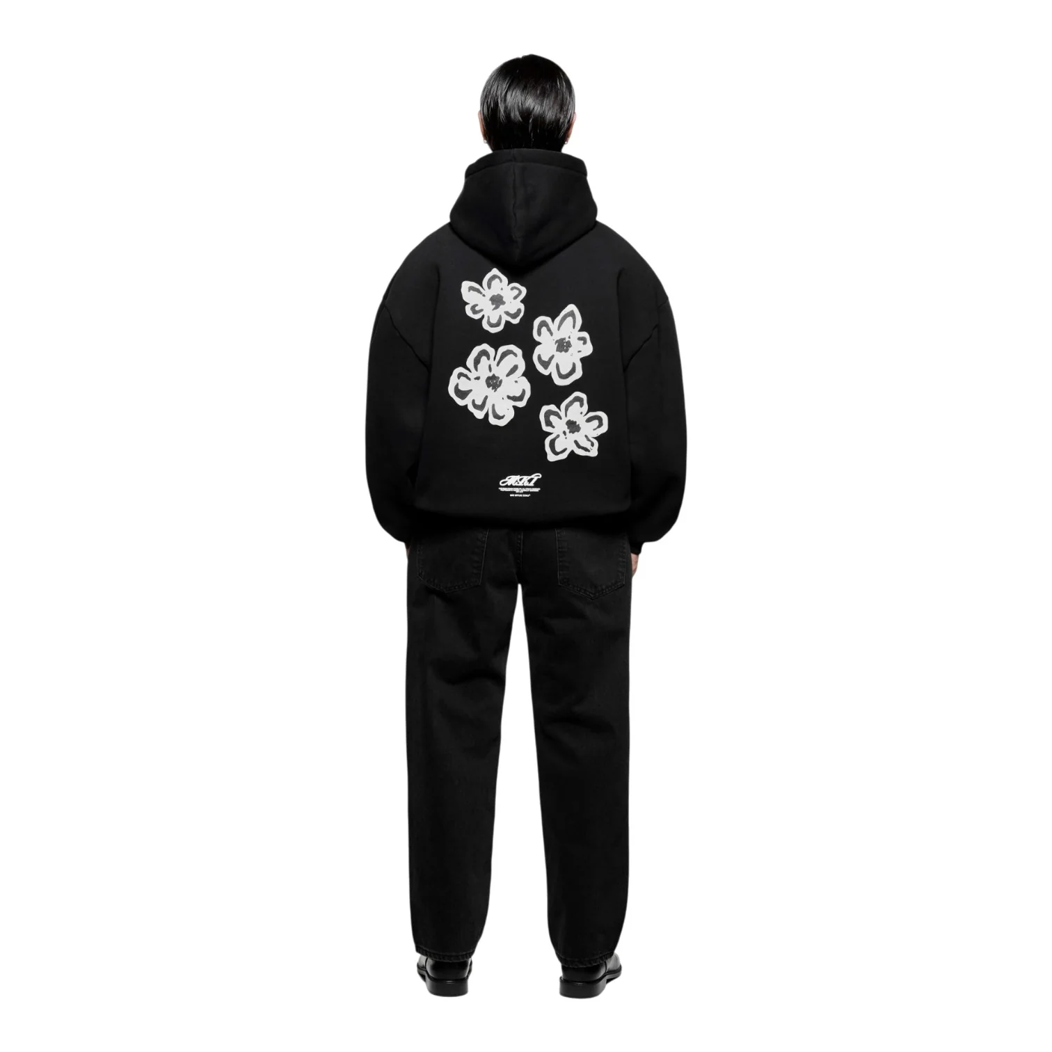 Hibiscus Hoody Black - Image 4