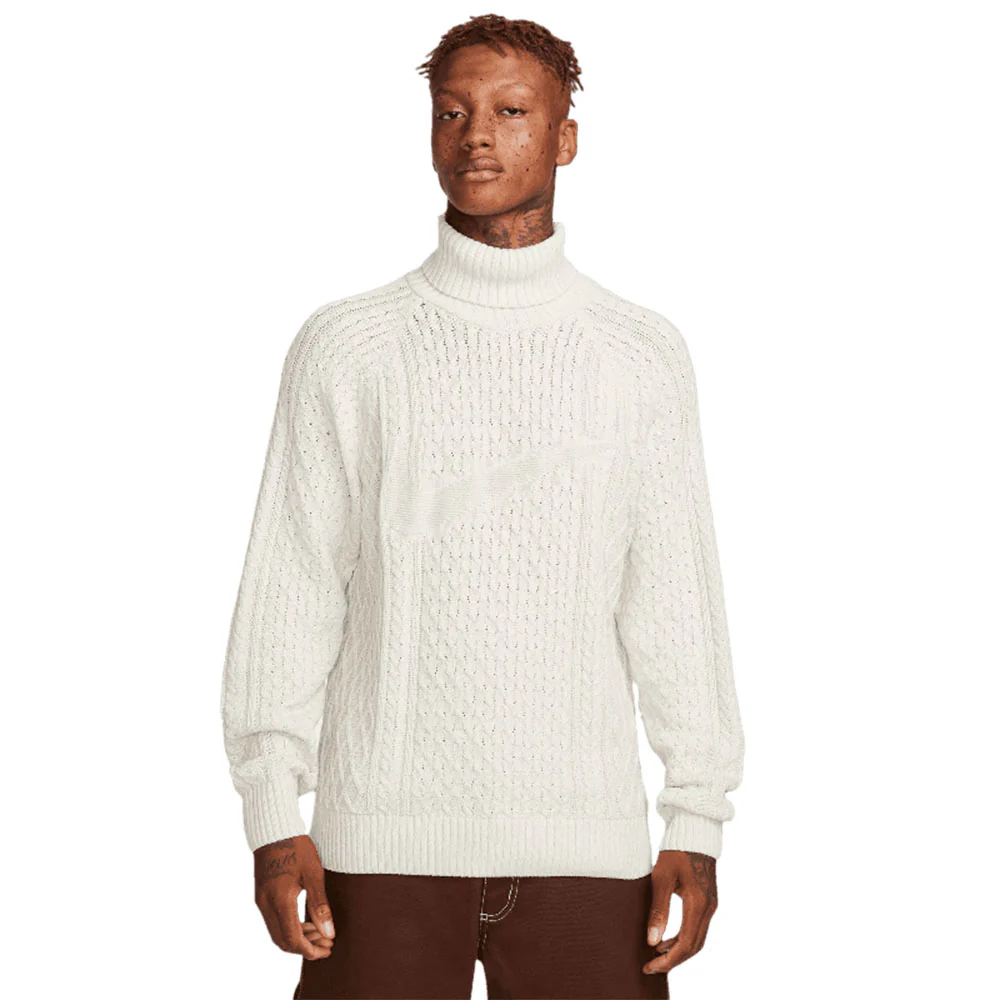 M NL CABLE KNIT TURTLENECK