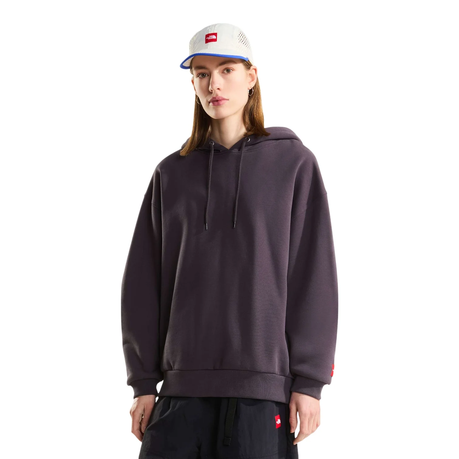 M TNF RED BOX HOODIE OBSIDIAN - Image 2