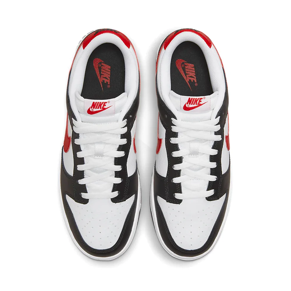 Nike Dunk Low Retro Black White Red - Image 4