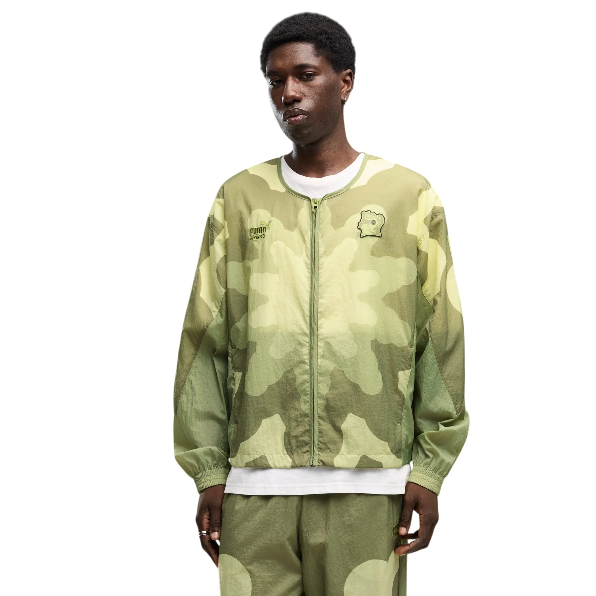 PUMA X COSTA D'AVORIO X SALEHE BEMBURY KING Track Jacket Green - Image 3