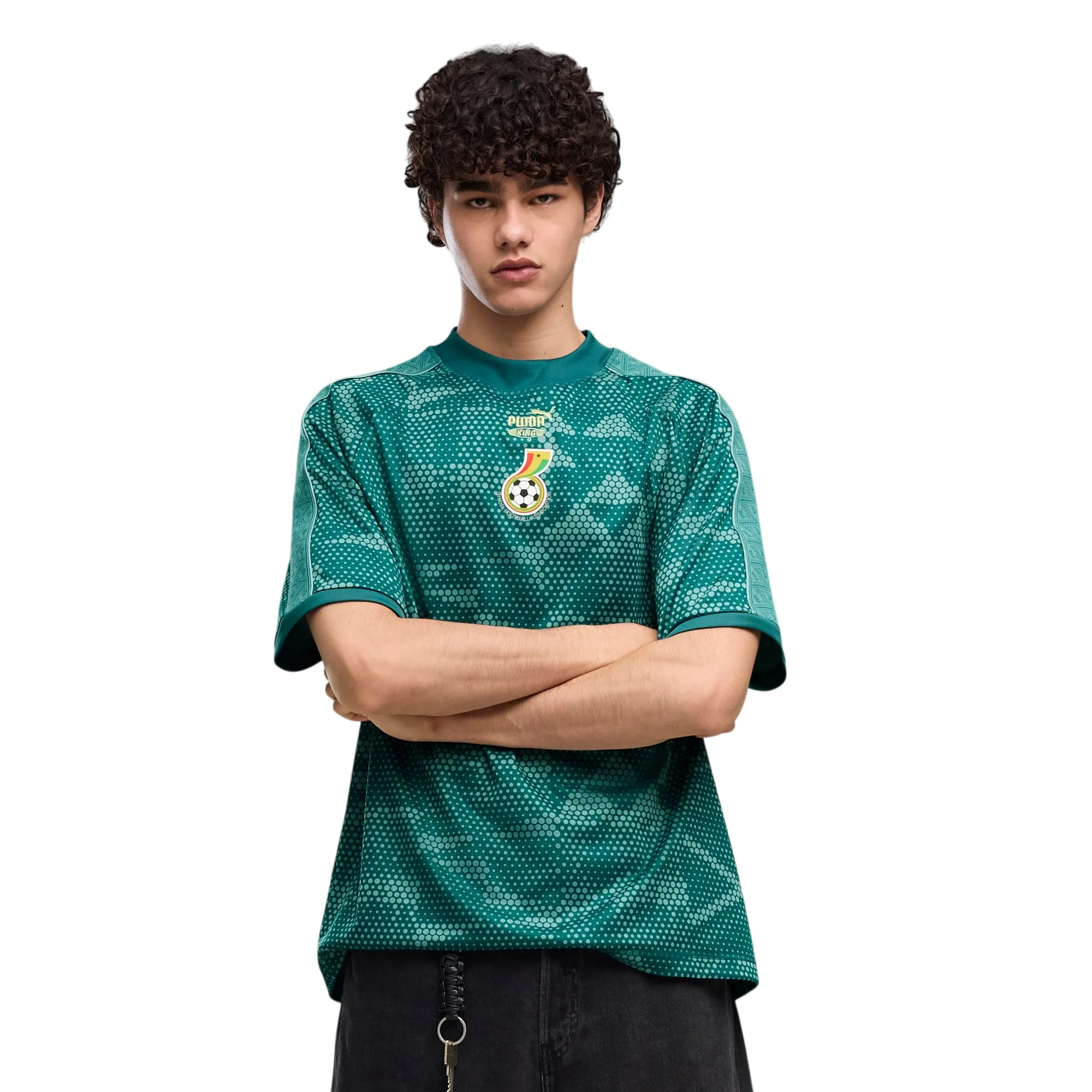PUMA X GHANA X SALEHE BEMBURY KING Jersey Emerald Ice - Image 3
