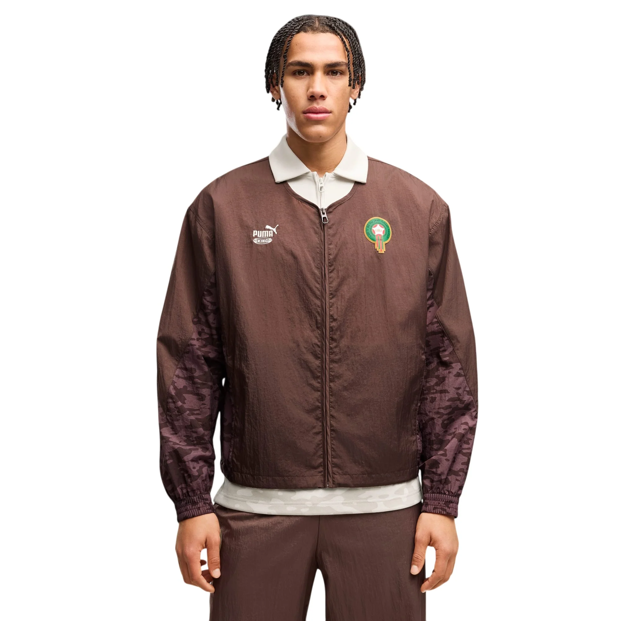 PUMA X MAROCCO X SALEHE BEMBURY KING Track Jacket Brown - Image 3