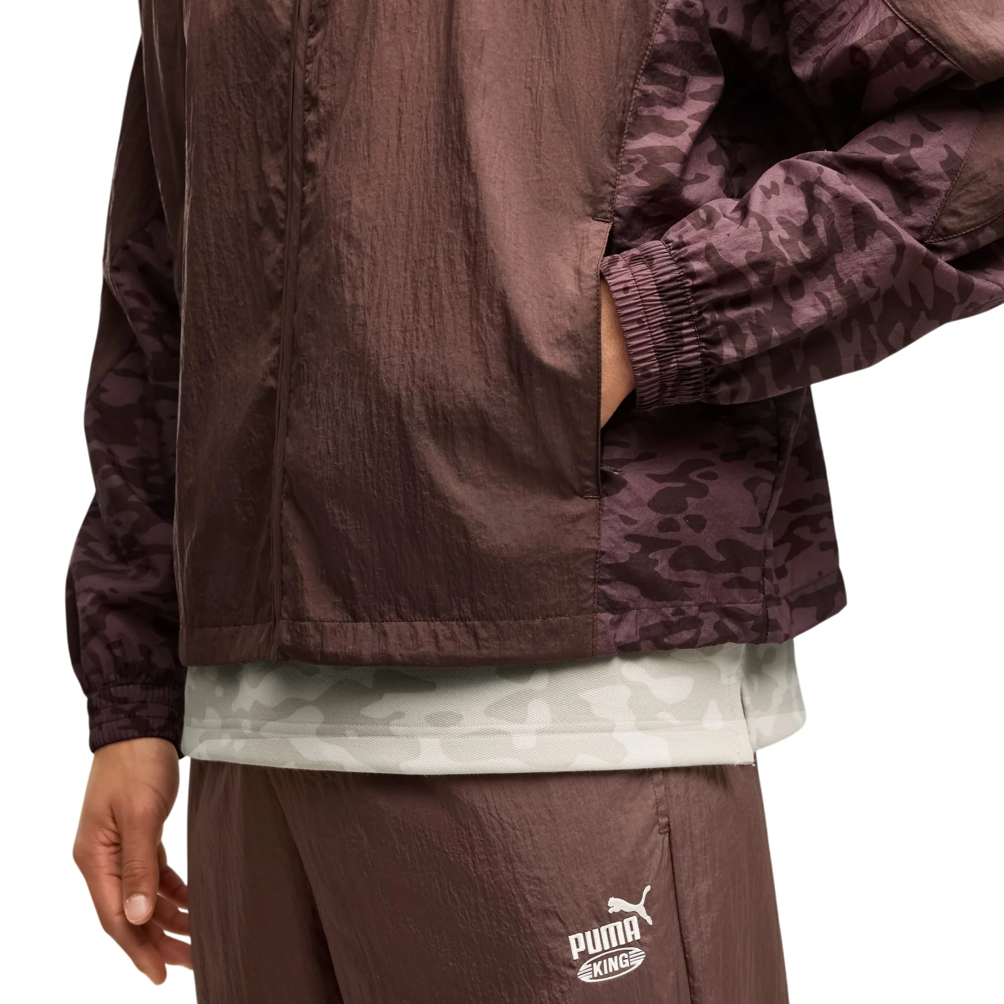 PUMA X MAROCCO X SALEHE BEMBURY KING Track Jacket Brown - Image 5
