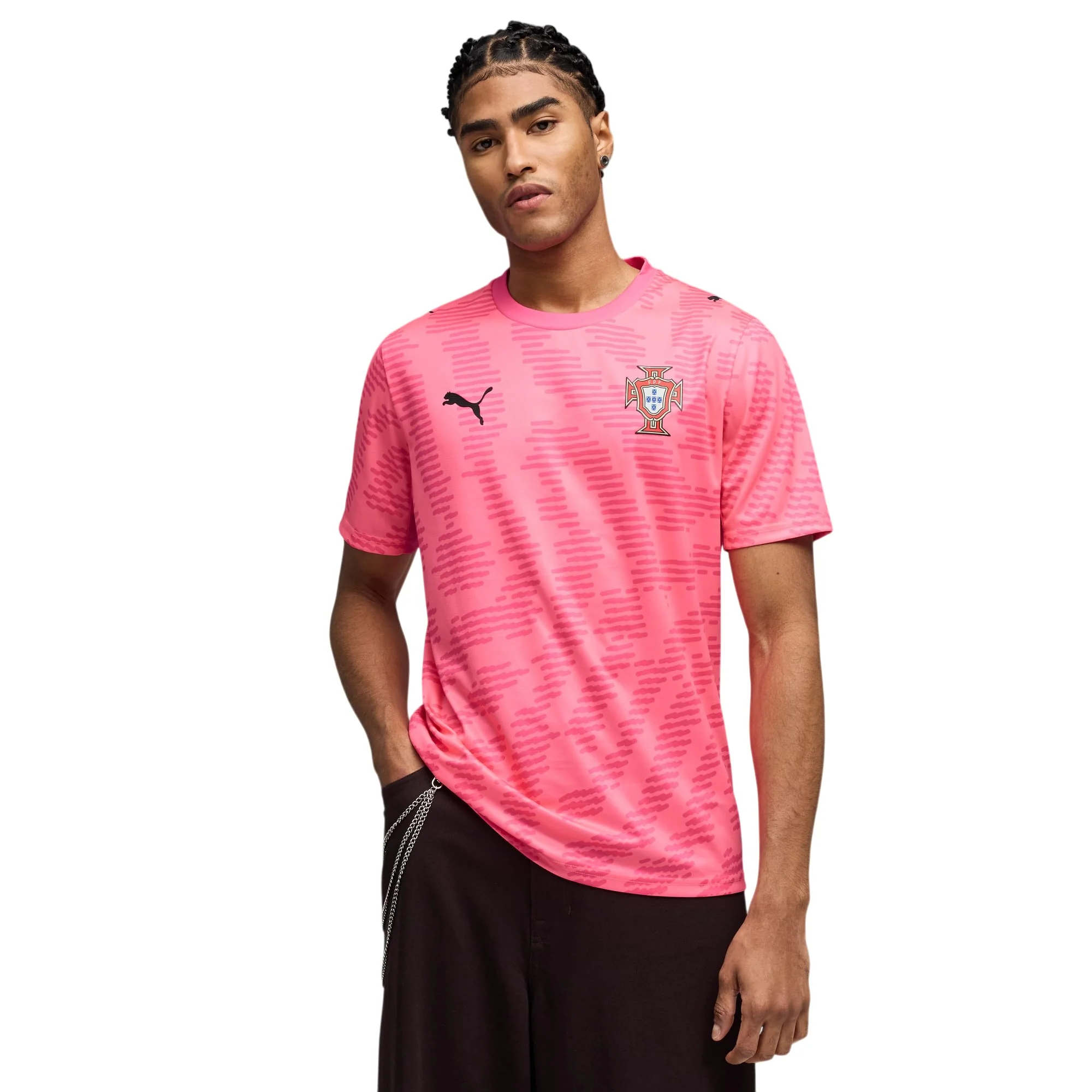 PUMA X PORTOGALLO X SALEHE BEMBURY Replica Match Jersey Goalkeeper Pink - Image 3