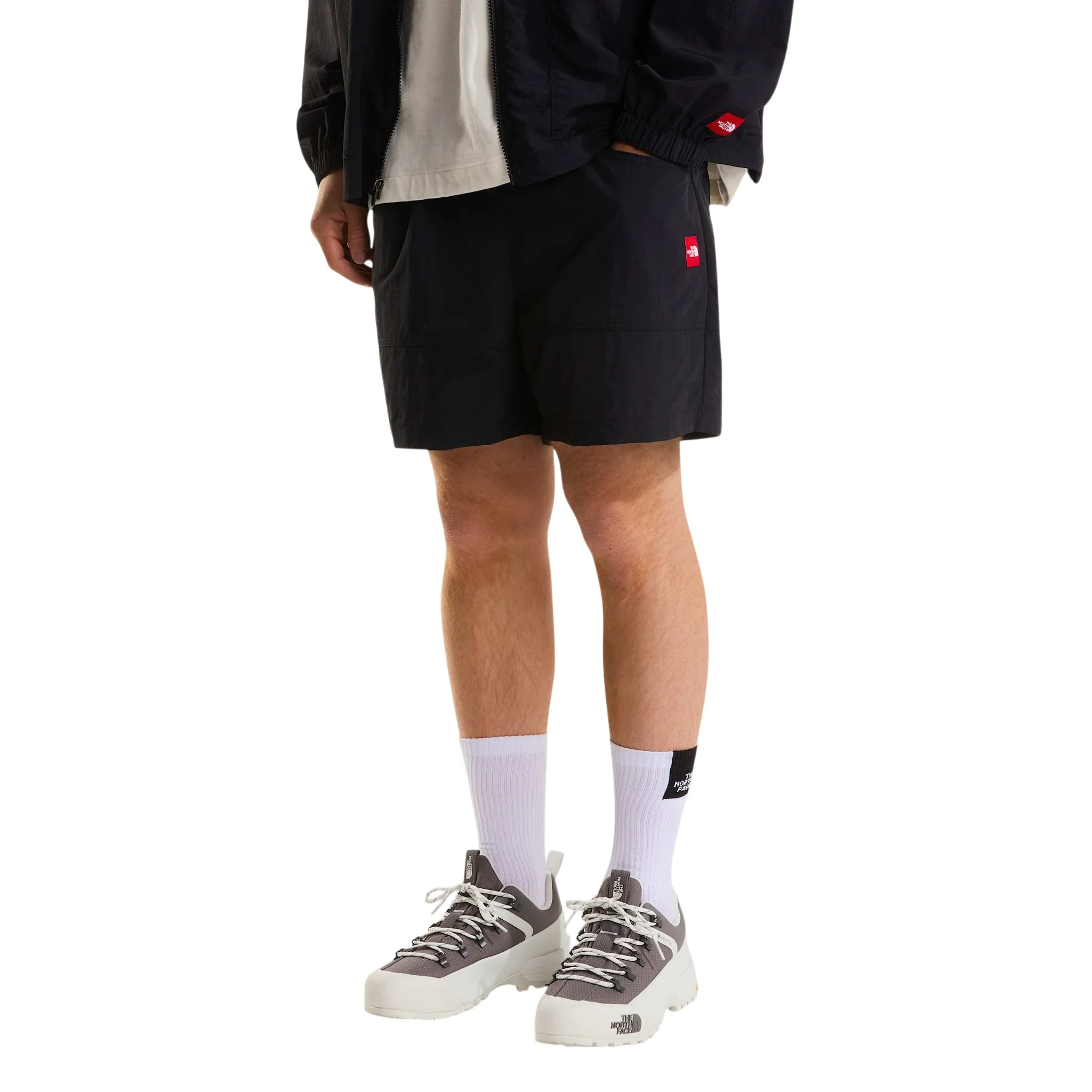 Red Box Nylon Belted Short Black - Image 3