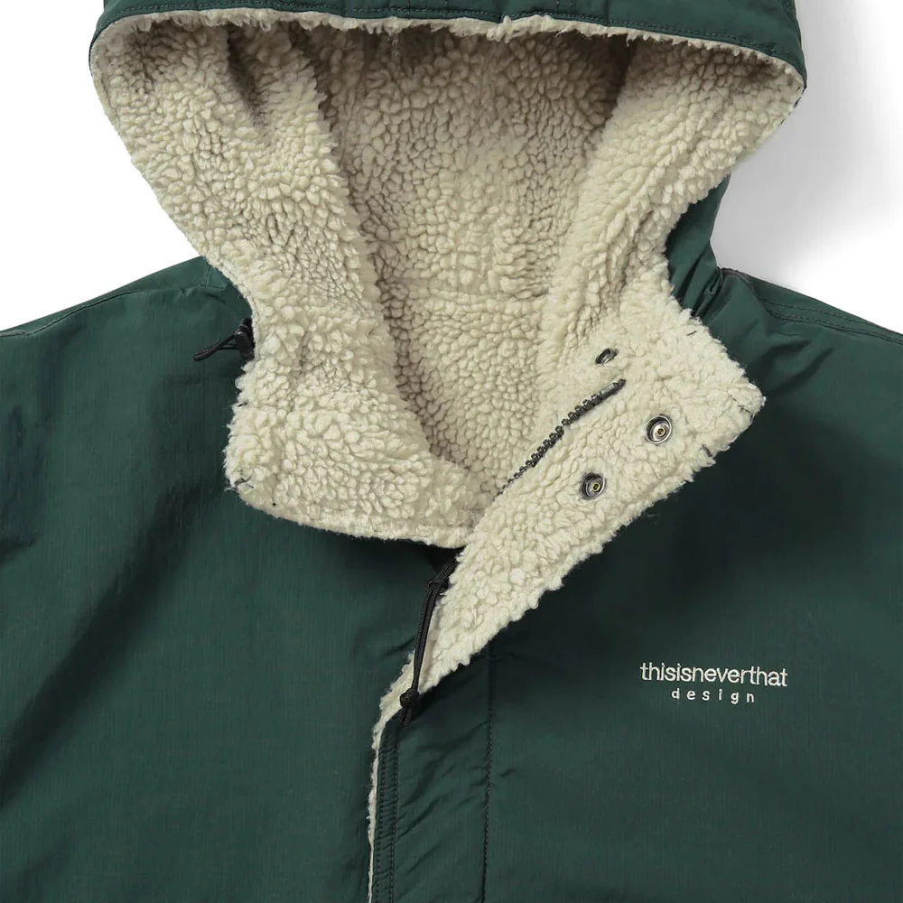 Reversible Sherpa Jacket Green - Image 3