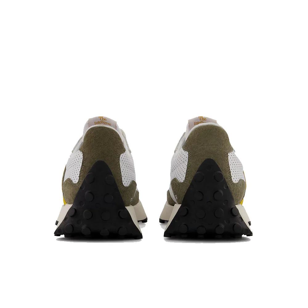 New Balance 327 White Yellow Olive - Image 5
