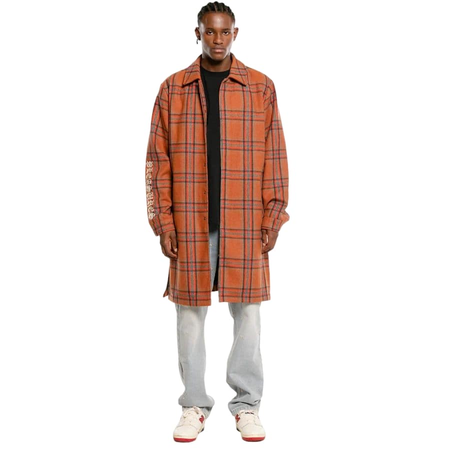 oul Plaid Trench - Image 3