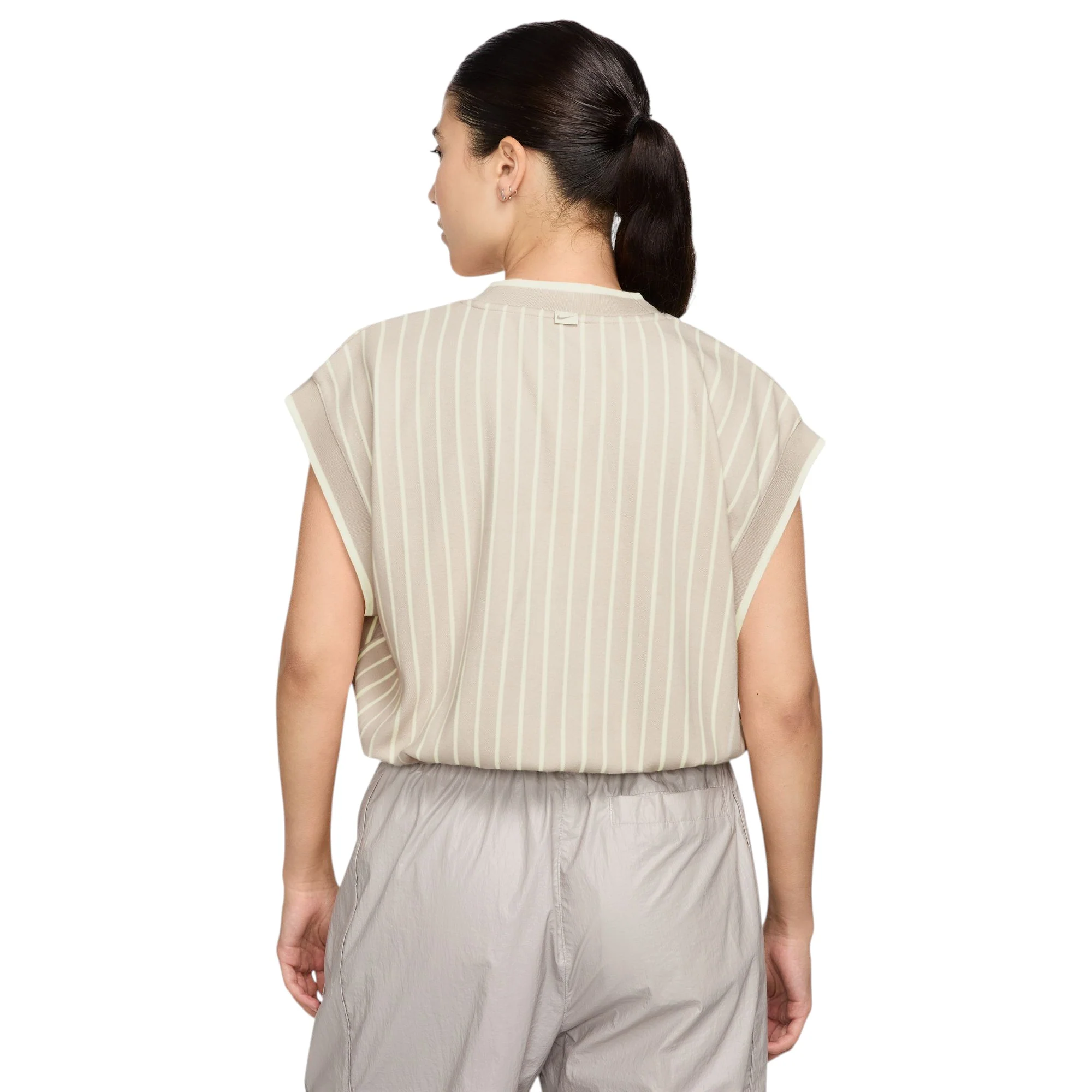 Sportswear Collection Knit Tank Top Beige - Image 2