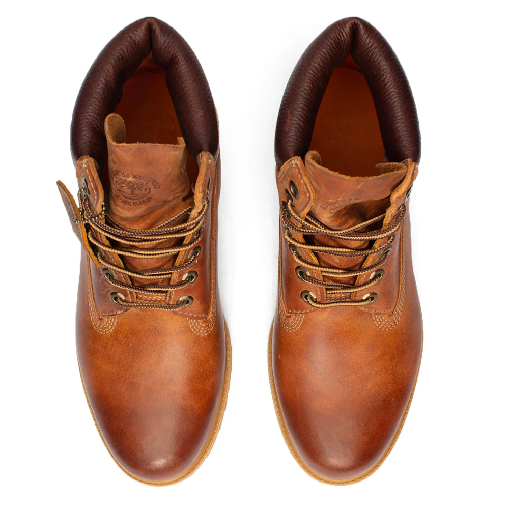 Premium 6 Inch Lace Up Waterproof Boot Brown - Image 3